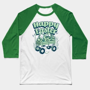 Easter Shirt Bunny Egg Hunt Wagon Baseball T-Shirt